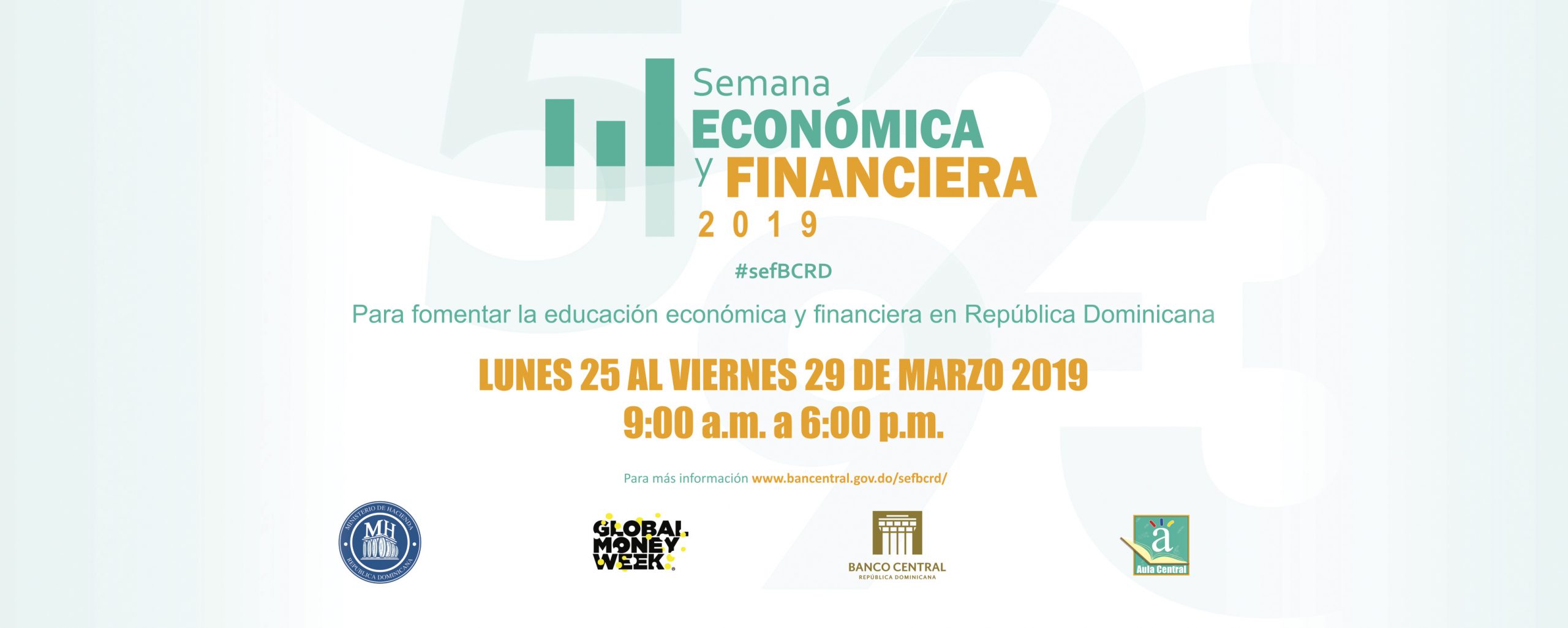 Ministerio de Hacienda participará en la Semana Económica y Financiera del Banco Central