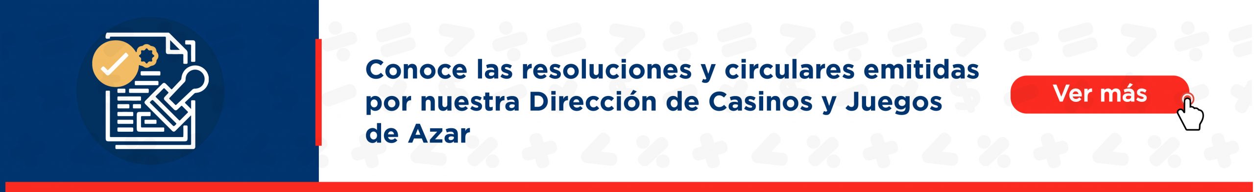 Banner web conoce las resoluciones de casinos
