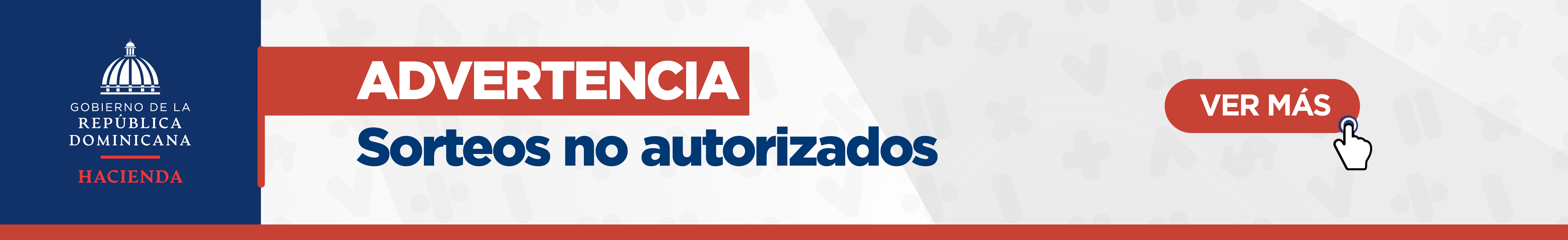 banner advertencia sorteo no autorizados