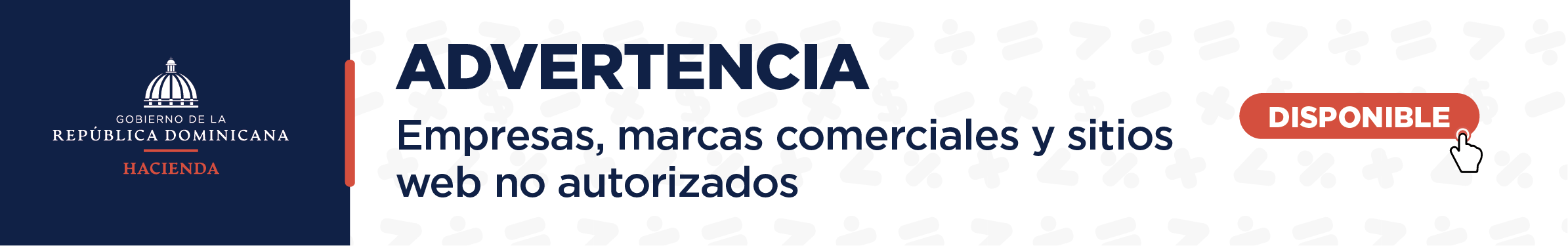 Advertencia sitios web no autorizados